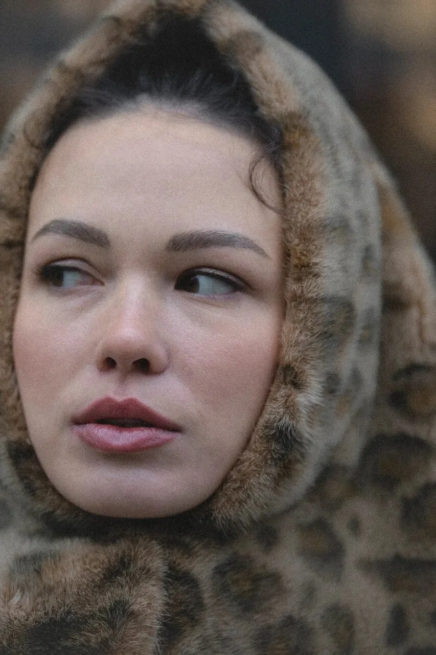 Шаль из американской норки — фотография 6