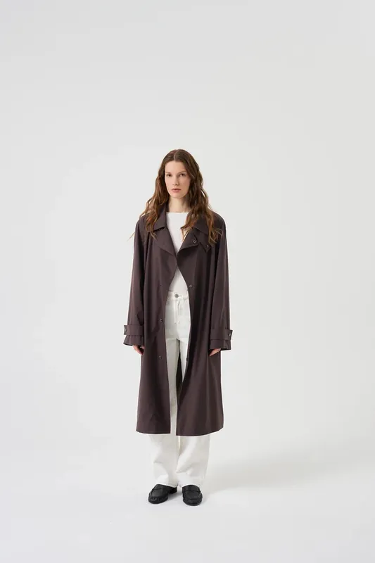 Плащ с рукавом реглан из ткани Storm System® Loro Piana