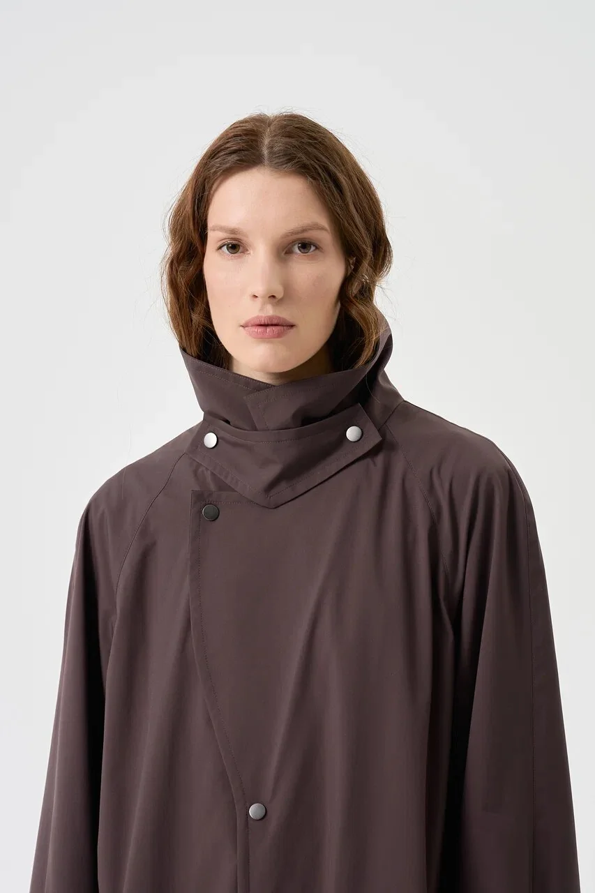 Плащ с рукавом реглан из ткани Storm System® Loro Piana — фотография 5
