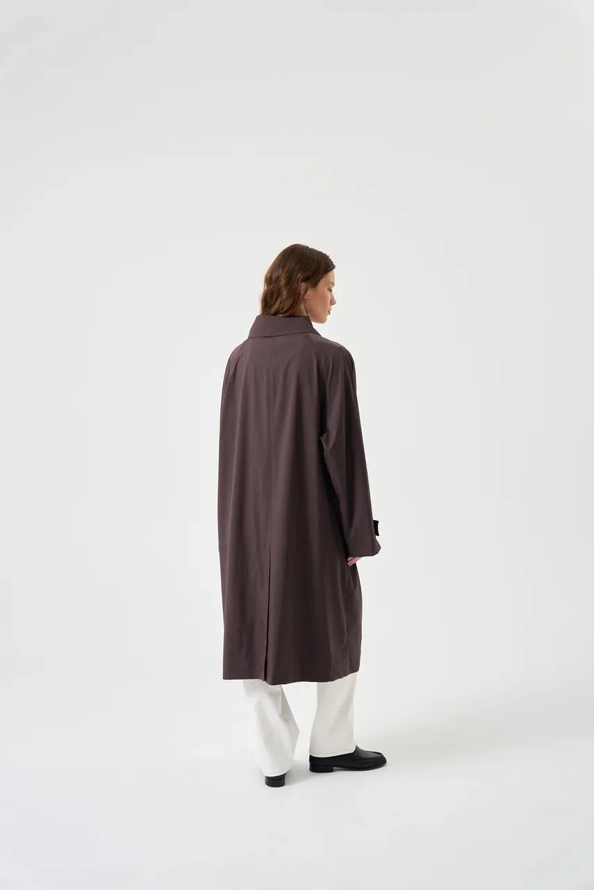 Плащ с рукавом реглан из ткани Storm System® Loro Piana — фотография 8