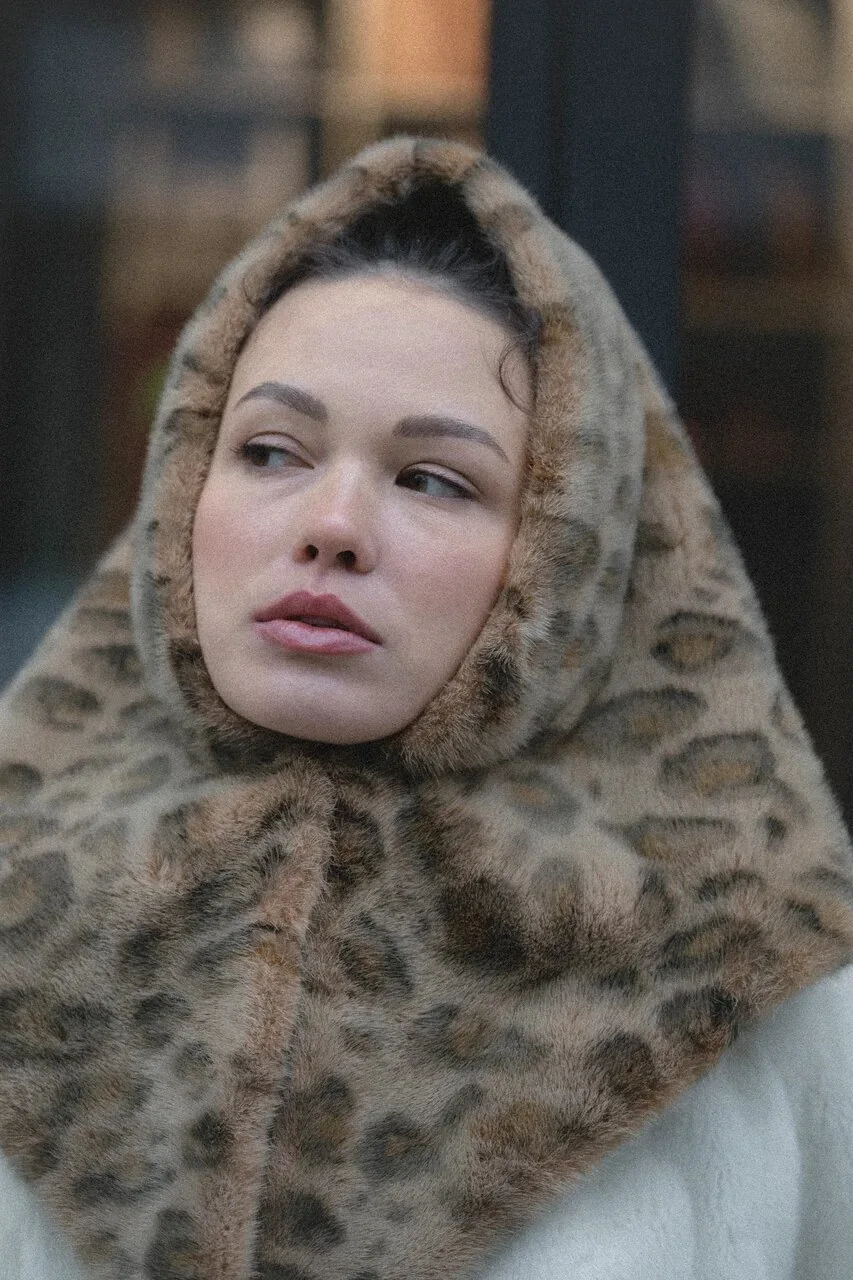 Шаль из американской норки — фотография 8