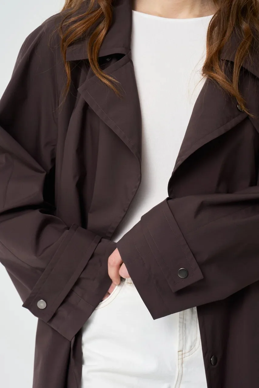 Плащ с рукавом реглан из ткани Storm System® Loro Piana — фотография 2