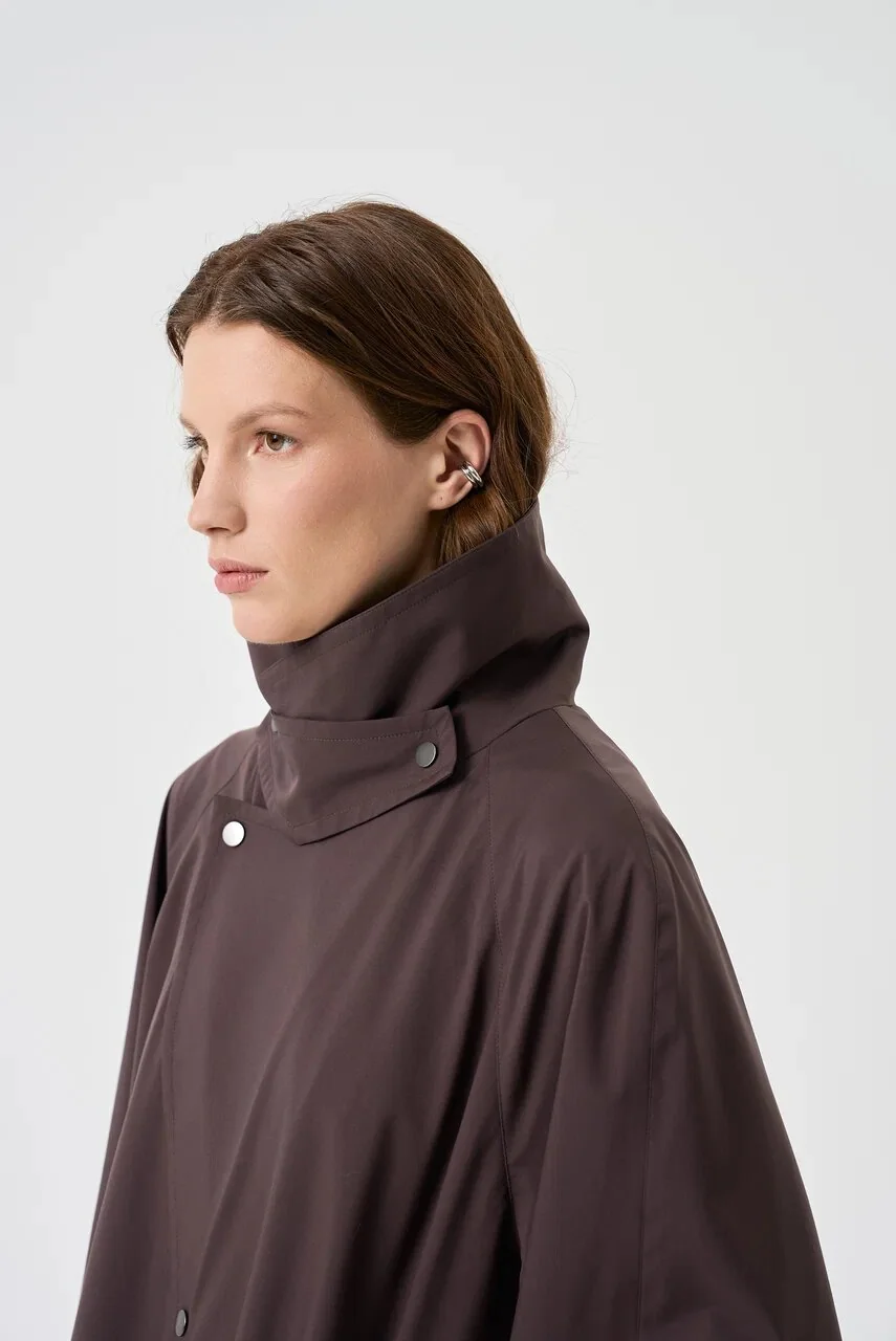 Плащ с рукавом реглан из ткани Storm System® Loro Piana — фотография 7